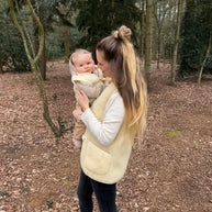 Merino wollen bodywarmer kind - Beige