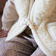 Merino wollen bodywarmer kind - Beige