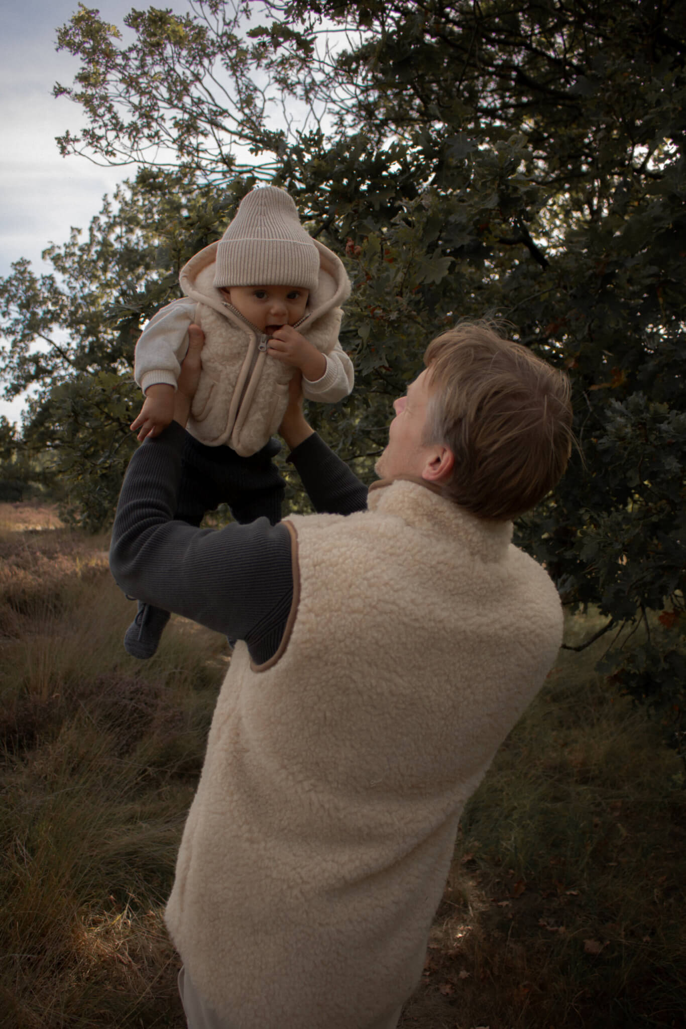 Merino wollen bodywarmer met capuchon kind