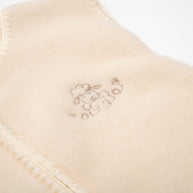 Geborduurde Merino wollen slaapzak newborn