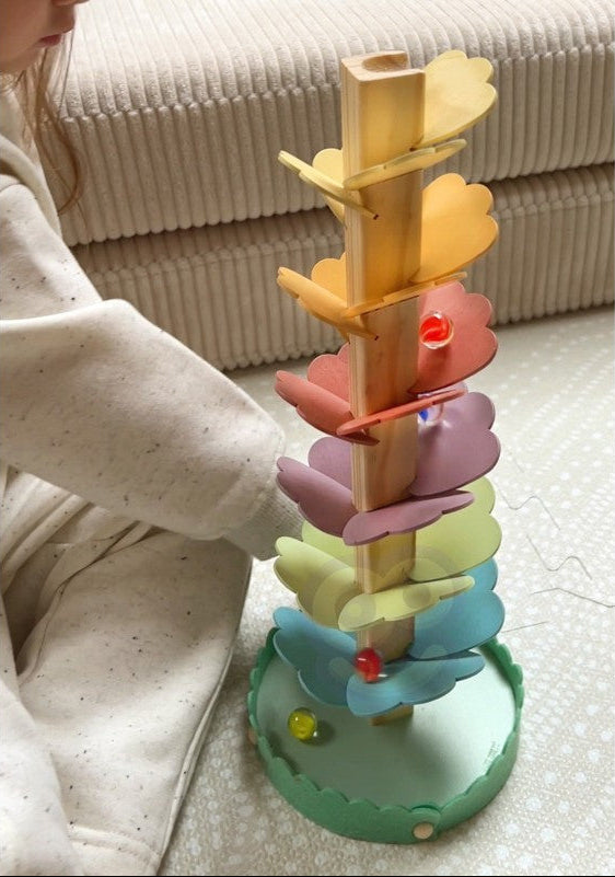 Musical Rainbow Wooden Ball Track