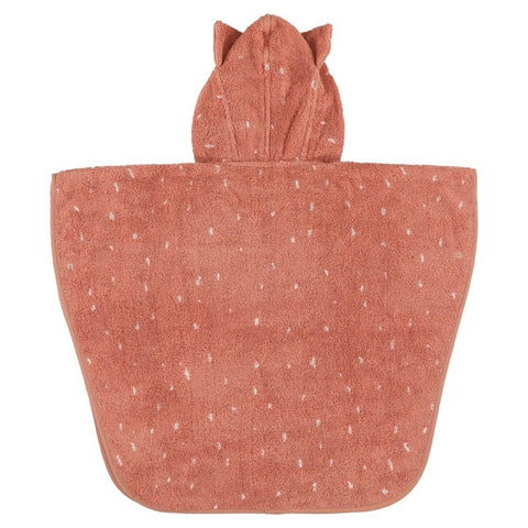 Trixie Bad Poncho voor Kids Mrs Cat 2-4 jaar zachte biologische katoenen poncho met capuchon