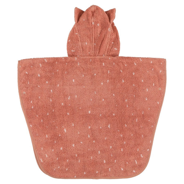 Trixie Bad Poncho voor Kids Mrs Cat 2-4 jaar zachte biologische katoenen poncho met capuchon