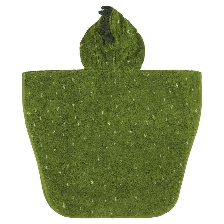 Trixie Bad Poncho voor Kids Mr Dino groene badcape met capuchon voor 2-4 jaar oude kinderen