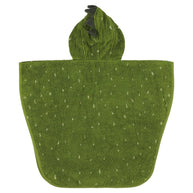 Trixie Bad Poncho voor Kids Mr Dino groene badcape met capuchon voor 2-4 jaar oude kinderen