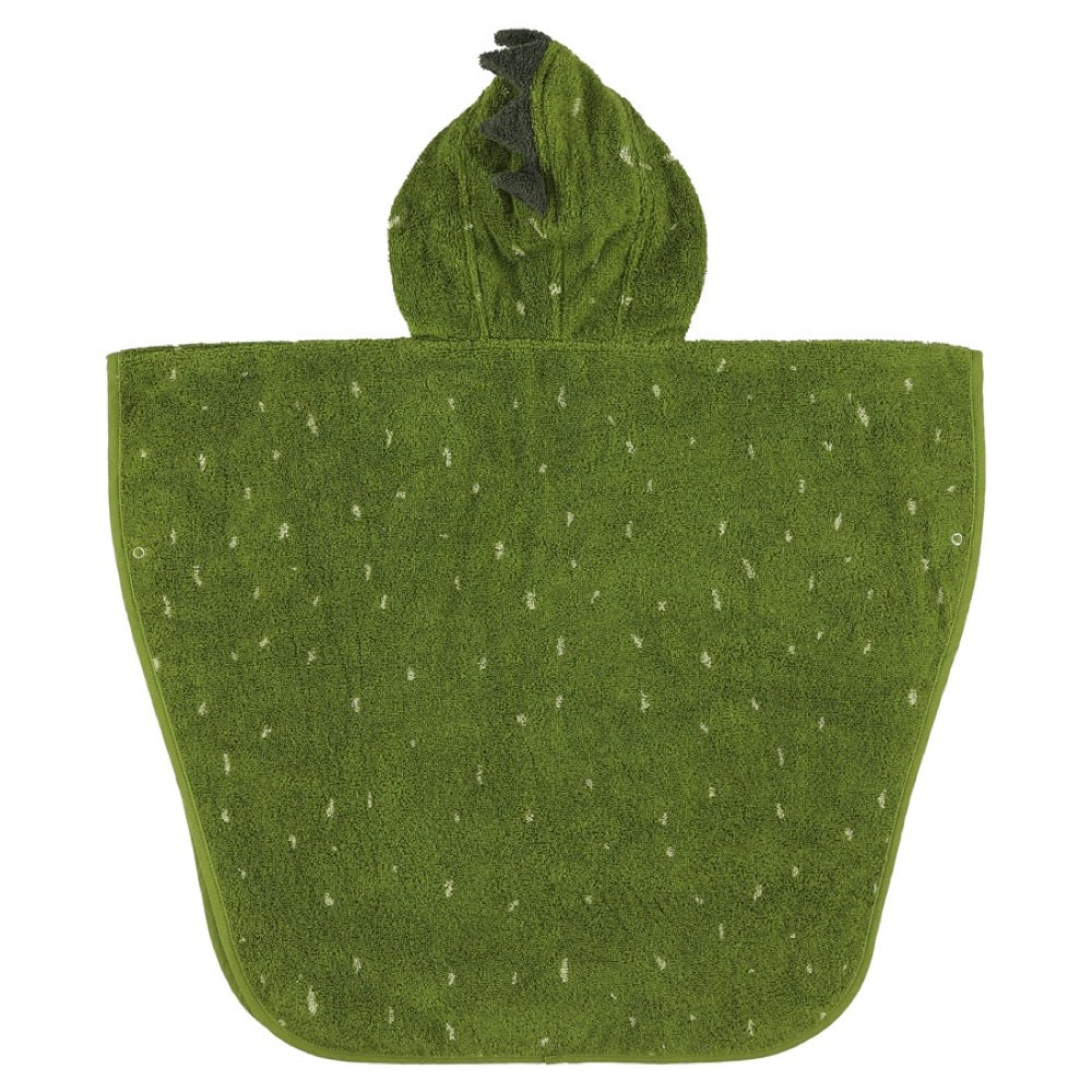 Trixie Bad Poncho voor Kids Mr Dino groene badcape met capuchon voor 2-4 jaar oude kinderen
