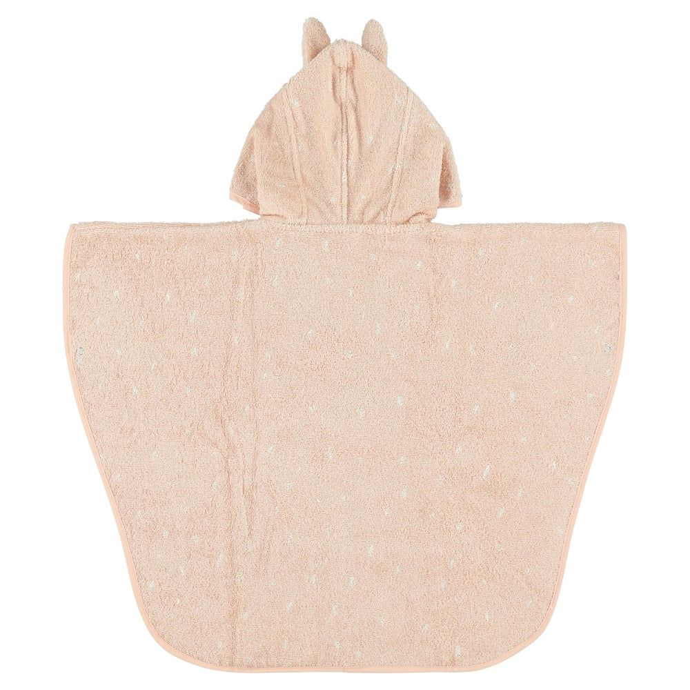 Trixie Bad Poncho voor Kids Mrs Rabbit zachte biologische badstof poncho met capuchon 2-4 jaar
