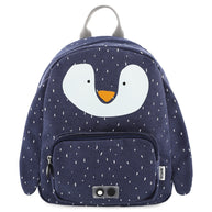 Trixie Schooltas Mr. Penguin kinderrugzak met speels pinguïn gezicht en ritsvakje