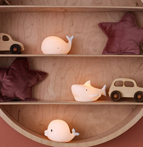 Rabbit & Friends Set van 3 Waterdichte Mini Siliconen Lampjes - Marine