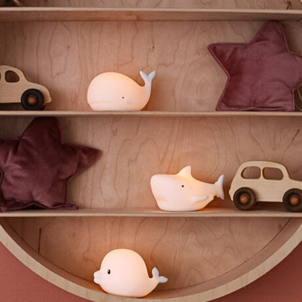 Rabbit & Friends Set van 3 Waterdichte Mini Siliconen Lampjes - Marine