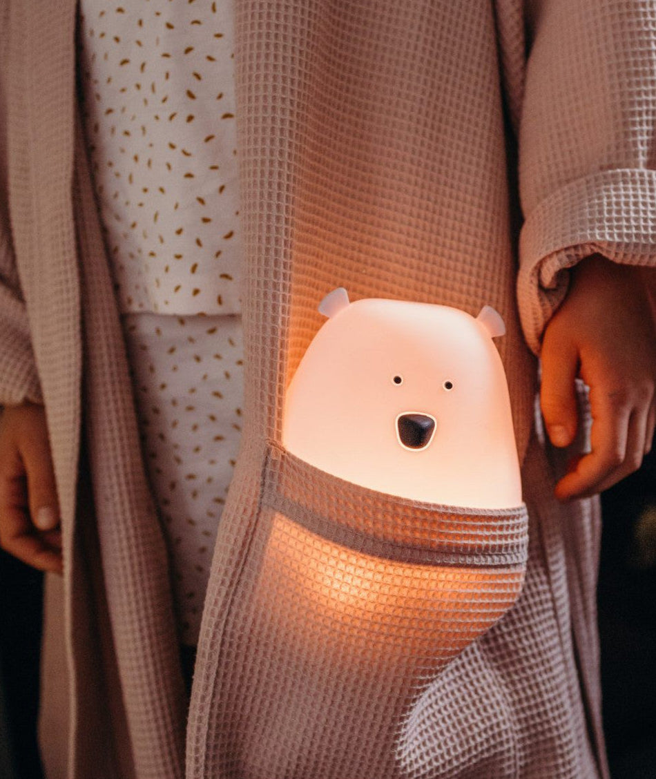 Big Bear Silicone Lamp with Remote - Pink