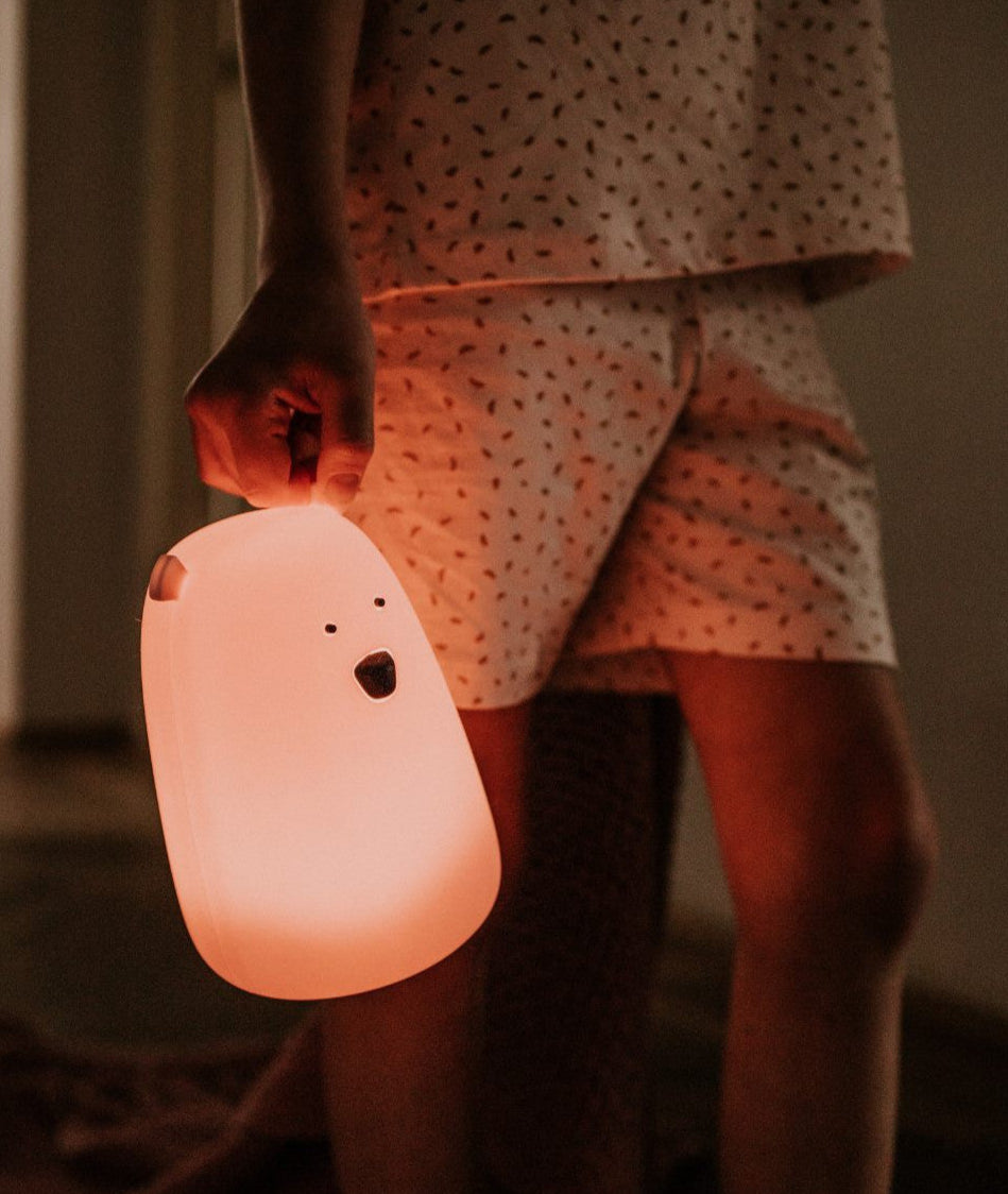 Big Bear Silicone Lamp with Remote - Pink