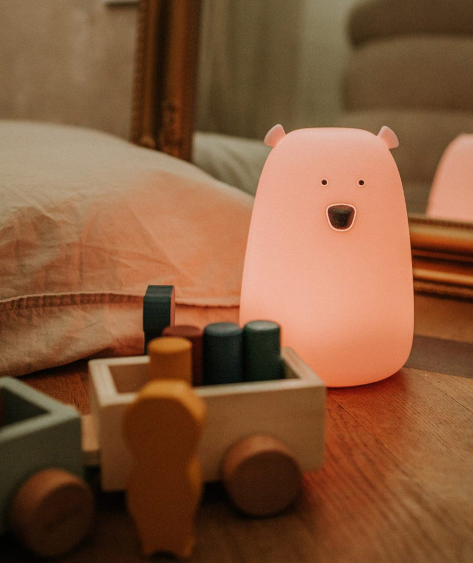 Big Bear Silicone Lamp with Remote - Pink
