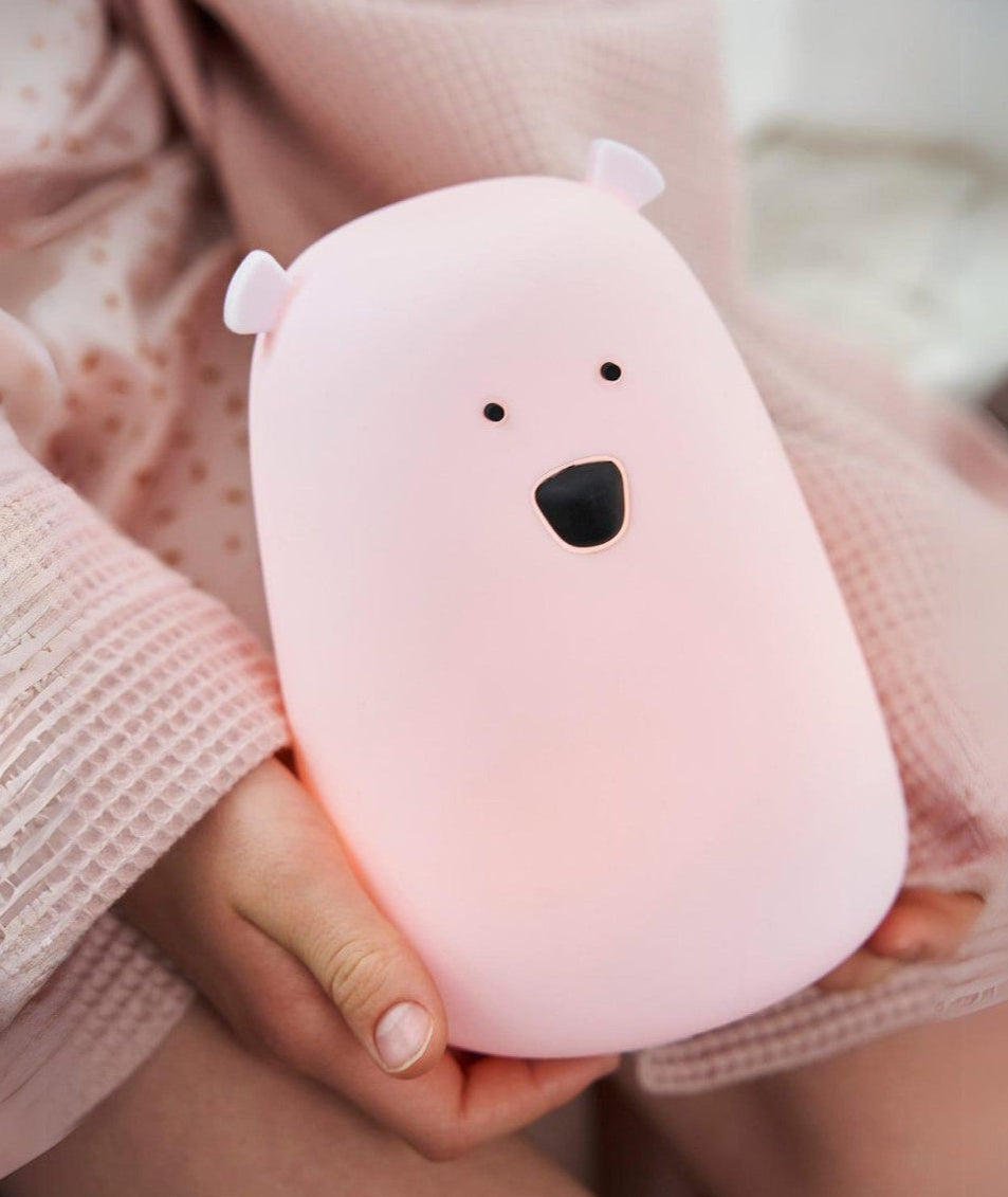 Big Bear Silicone Lamp with Remote - Pink