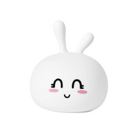 Rabbit & Friends Siliconen Lamp Konijn wit met vriendelijk en warm nachtlampje design