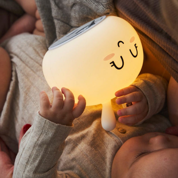 Siliconen lamp konijn - wit