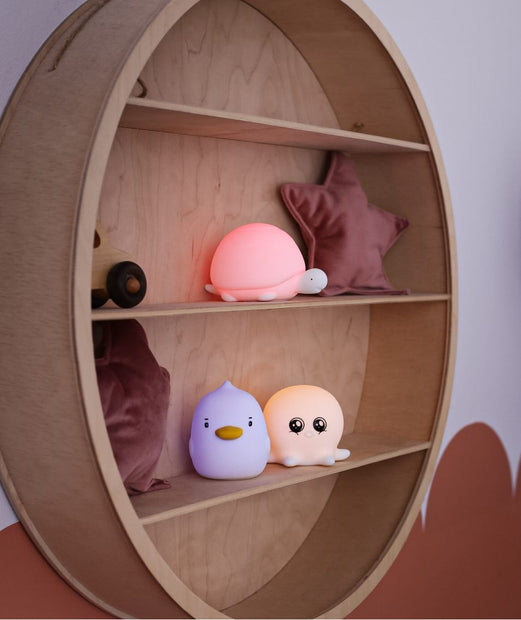 Rabbit & Friends Waterdichte Set van 3 Mini Siliconen Lampjes - Ocean