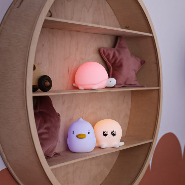 Rabbit & Friends Waterdichte Set van 3 Mini Siliconen Lampjes - Ocean