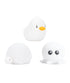 Rabbit & Friends Waterdichte Set van 3 Mini Siliconen Lampjes in vormen van eend, schildpad en octopus