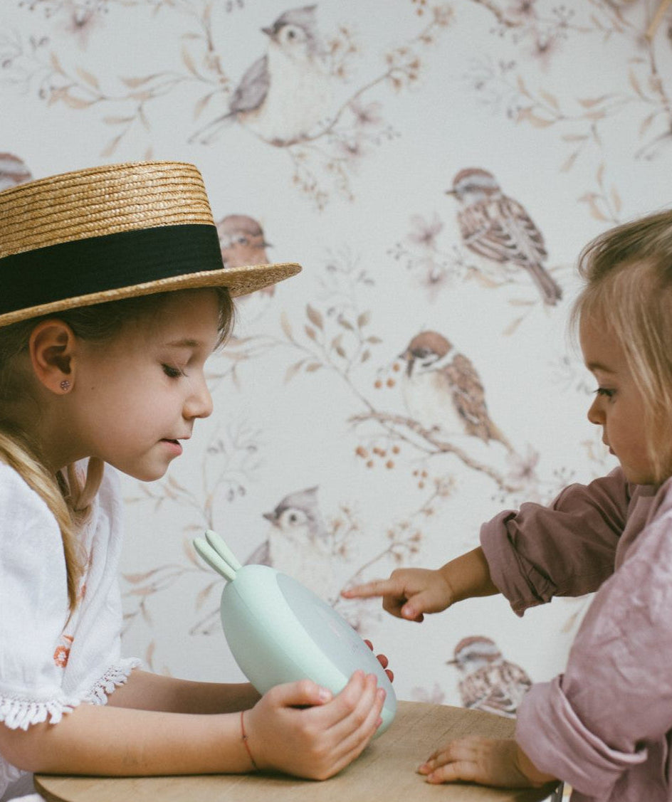 Rabbit Lamp with Alarm Clock - Green