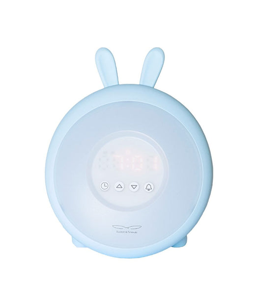 Rabbit & Friends Wekkerlamp Konijn blauw met zacht licht en digitale display