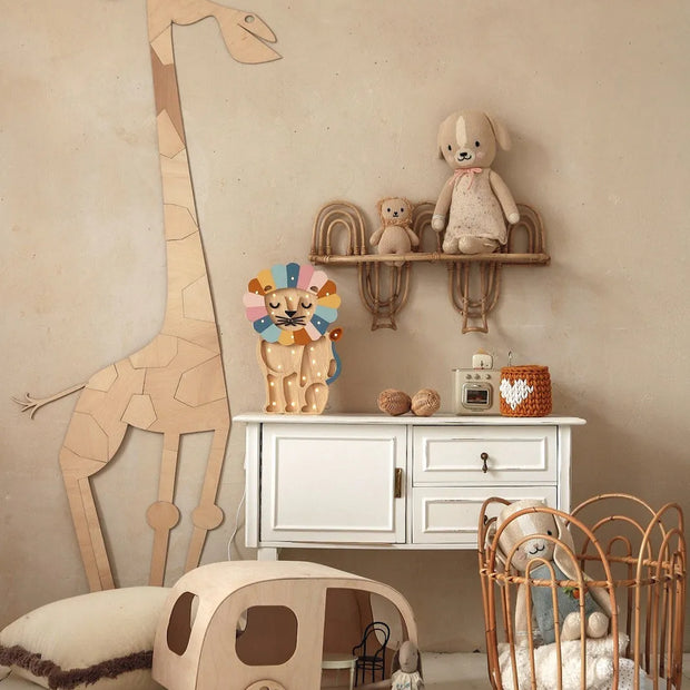 Houten Wanddecoratie - Safari Giraffe