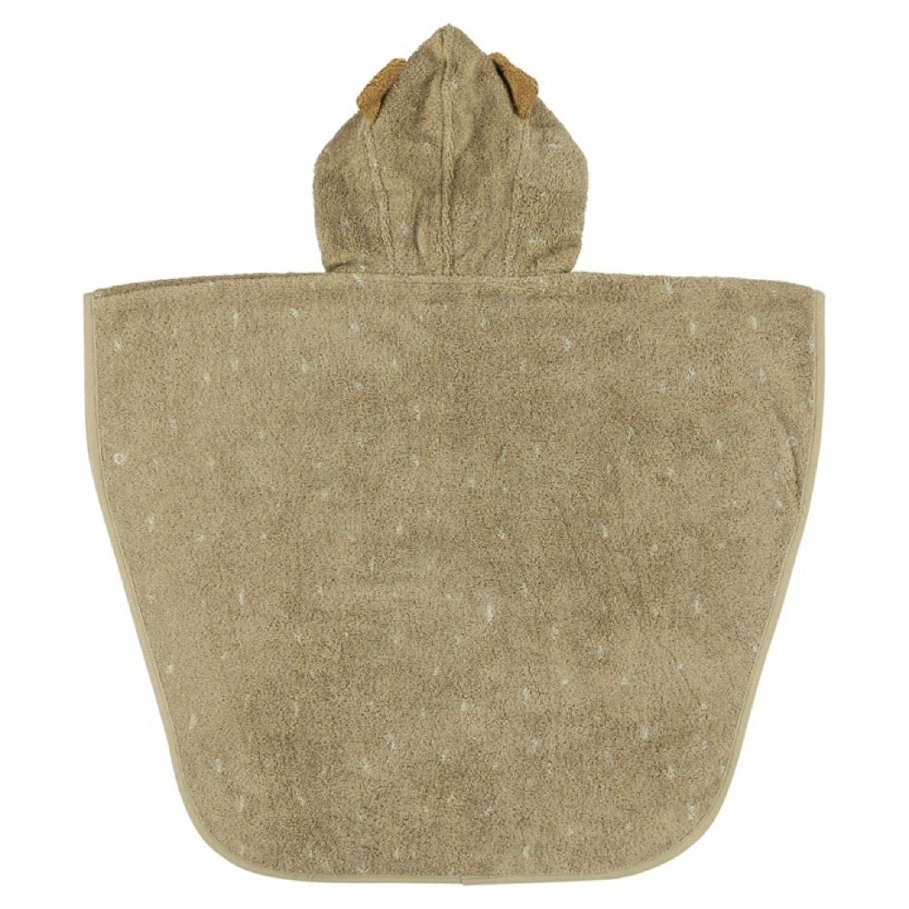 Trixie Bad Poncho voor Kids Mr Dog 2-4 jaar met capuchon en zachte biologische stof