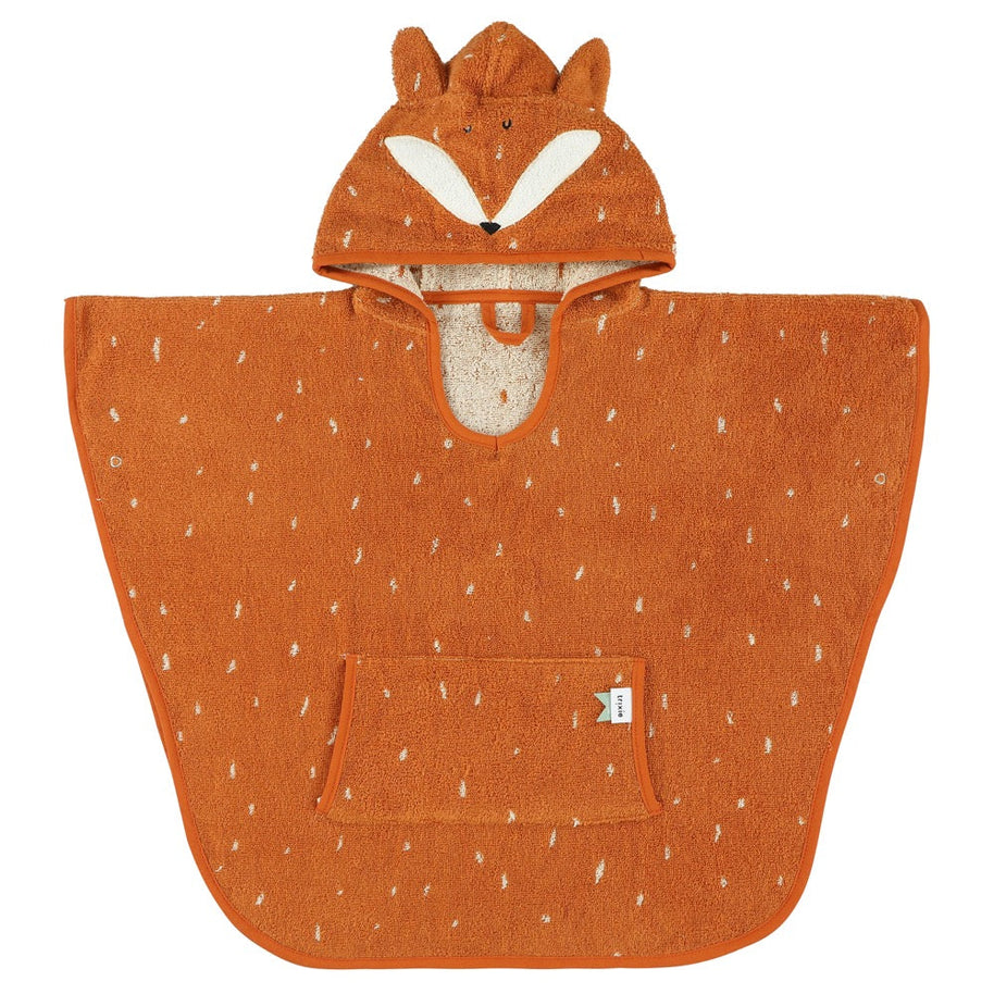 Trixie Bad Poncho voor Kids Mr Fox van zacht biologisch badstof voor kinderen 2-4 jaar