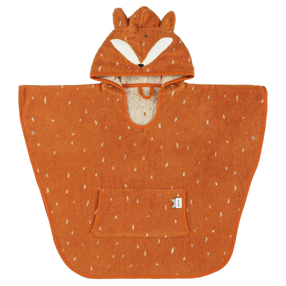 Trixie Bad Poncho voor Kids Mr Fox van zacht biologisch badstof voor kinderen 2-4 jaar