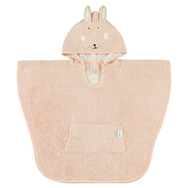 Trixie bad poncho voor kids Mrs Rabbit 2-4 jaar van zacht biologisch katoen