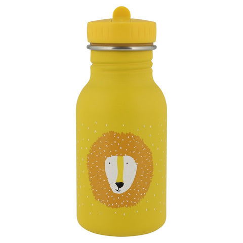 Trixie Drinkfles Mr Lion 350 ml in geel met vrolijk leeuw ontwerp voor kinderen
