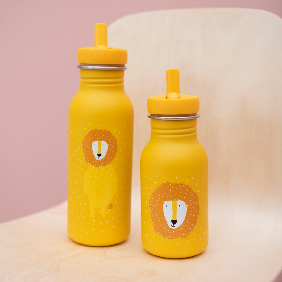 Trixie Drinkfles Mr Lion 500 ml gele drinkfles met kindvriendelijk leeuw ontwerp