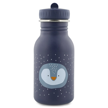 Trixie Drinkfles Mr. Penguin 350 ml blauwe kindvriendelijke drinkfles met pinguïn design