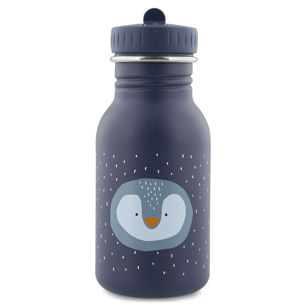 Trixie Drinkfles Mr. Penguin 350 ml blauwe kindvriendelijke drinkfles met pinguïn design
