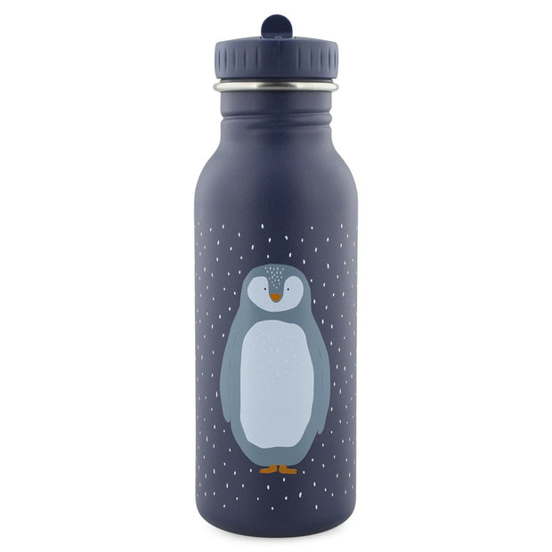 Trixie Drinkfles Mr Penguin 500 ml blauwe fles met schattige pinguïn design veilig BPA-vrij