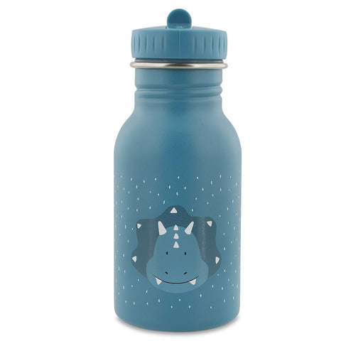Blauwe Trixie Drinkfles Mr. Triceratops 350 ml van roestvrij staal voor kinderen
