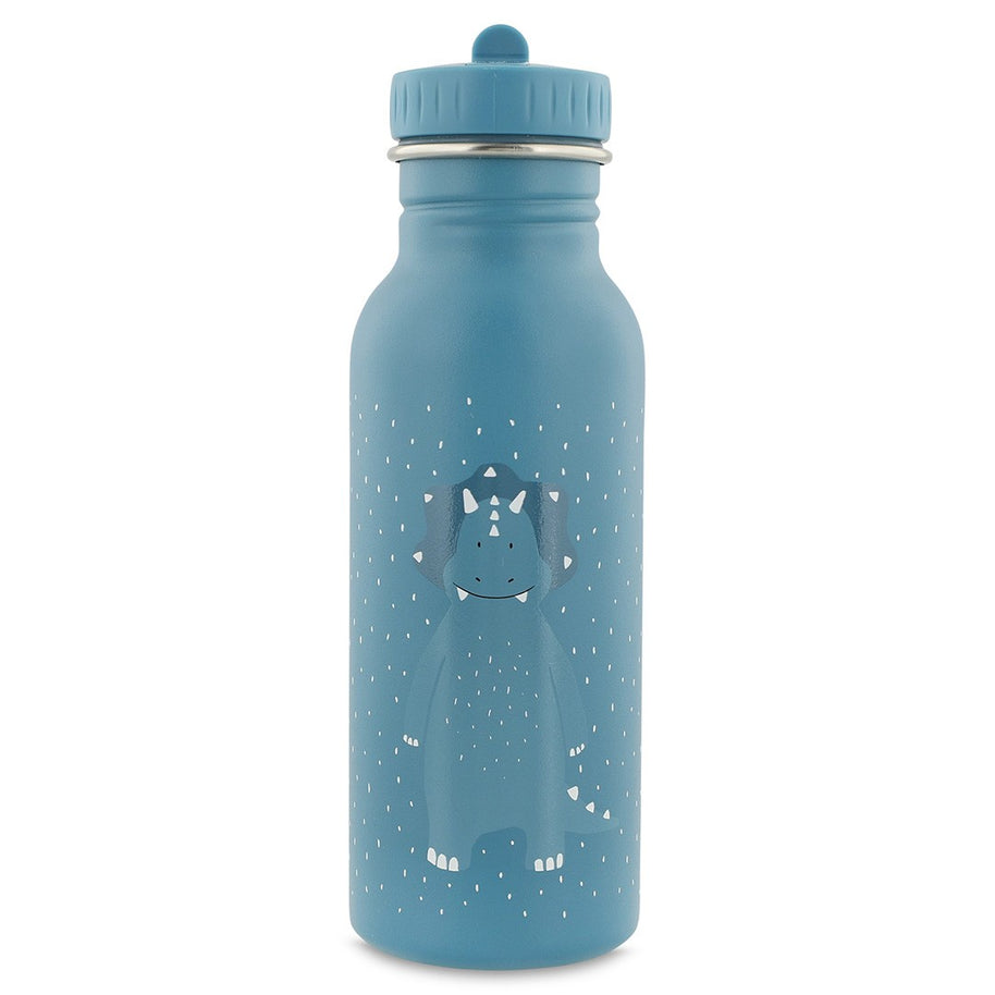 Trixie Drinkfles Mr. Triceratops 500 ml blauw roestvrij staal met dinosaurusdesign