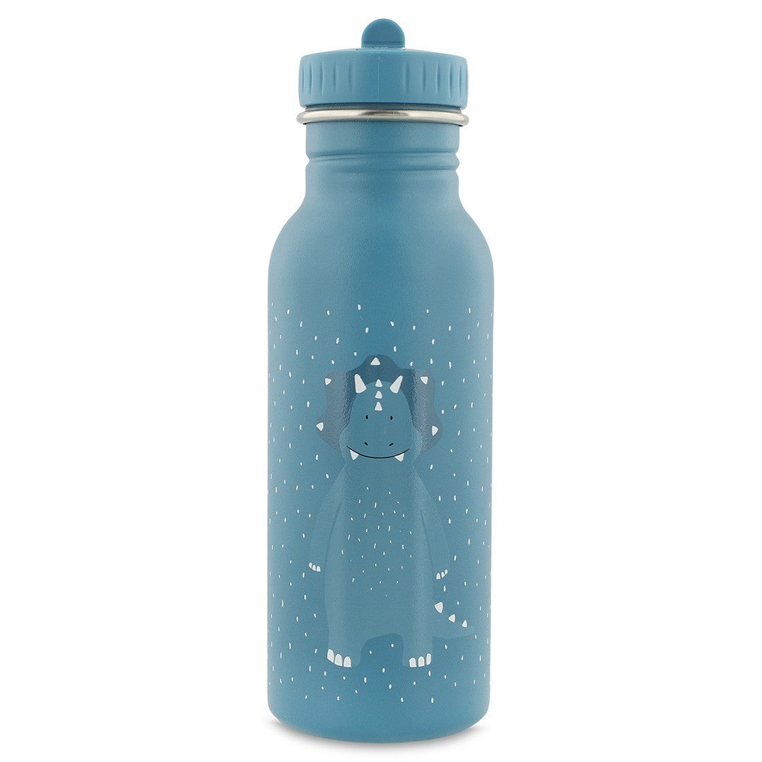 Trixie Drinkfles Mr. Triceratops 500 ml blauw roestvrij staal met dinosaurusdesign