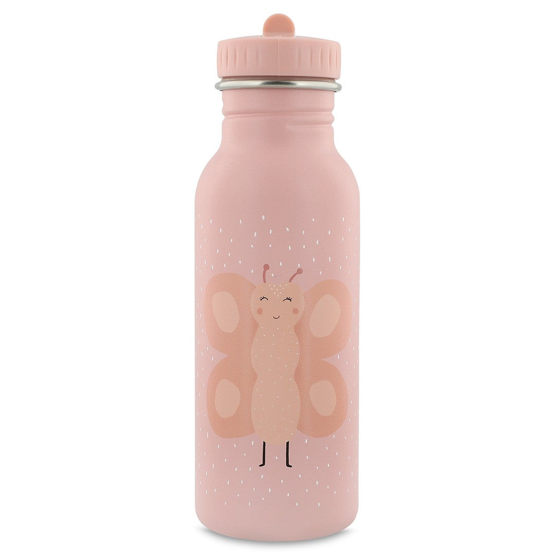 Trixie Drinkfles Mrs Butterfly 500 ml roze roestvrij staal met vlinderprint