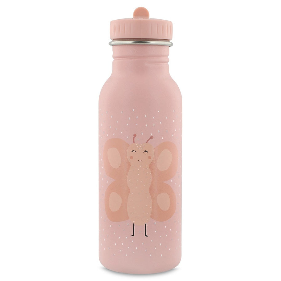 Trixie Drinkfles Mrs Butterfly 500 ml roze roestvrij staal met vlinderprint