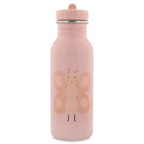 Trixie Drinkfles Mrs Butterfly 500 ml roze roestvrij staal met vlinderprint