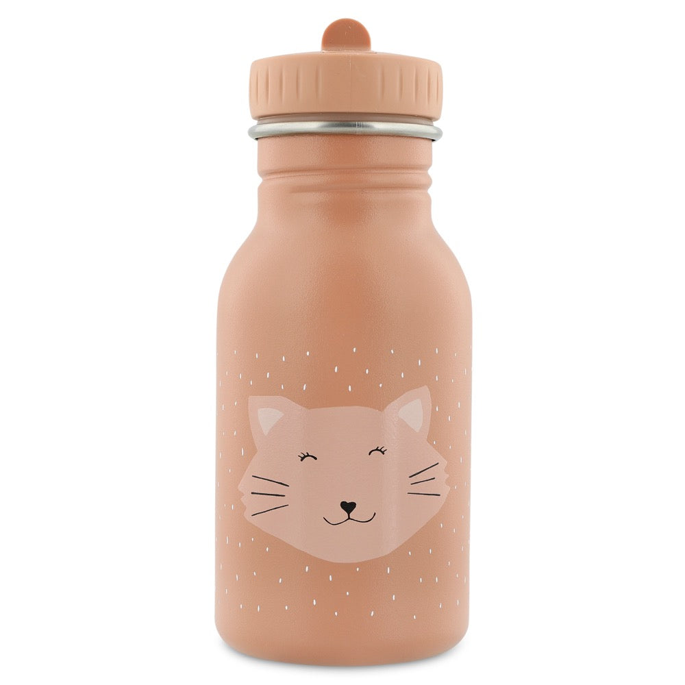 Trixie Drinkfles Mrs Cat 350 ml met vrolijk kattendesign en lekvrij BPA-vrij materiaal