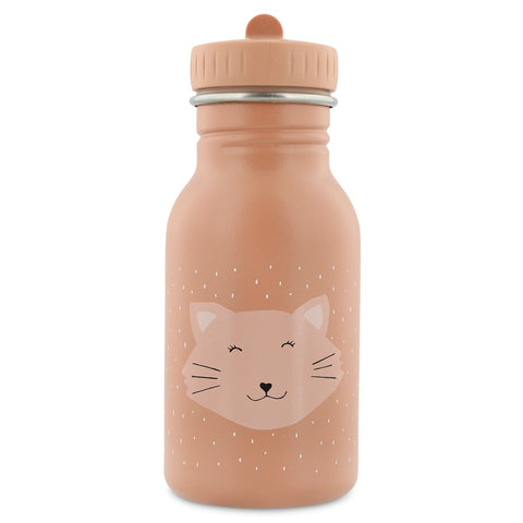 Trixie Drinkfles Mrs Cat 350 ml met vrolijk kattendesign en lekvrij BPA-vrij materiaal