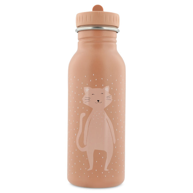 Trixie Drinkfles Mrs Cat 500 ml in zachte kleur met leuk kattenontwerp voor kinderen