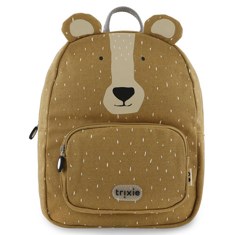 Trixie Schooltas Mr Bear rugzak van gerecycled katoen met speels berendesign voor kinderen