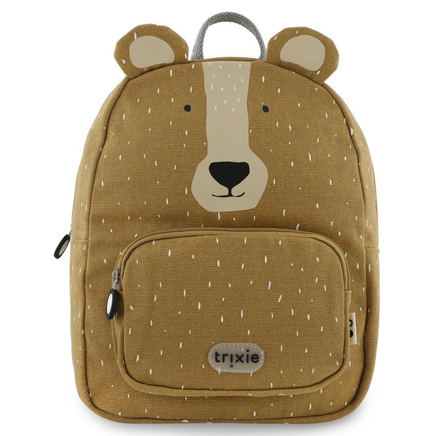 Trixie Schooltas Mr Bear rugzak van gerecycled katoen met speels berendesign voor kinderen