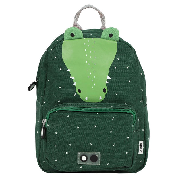 Trixie Schooltas Mr. Crocodile groen rugzakje met krokodillenprint voor kinderen