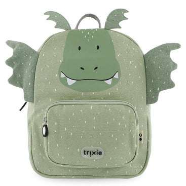 Trixie Schooltas Mr Dragon kinderrugzak met draakontwerp van gerecycled katoen duurzaam en comfortabel