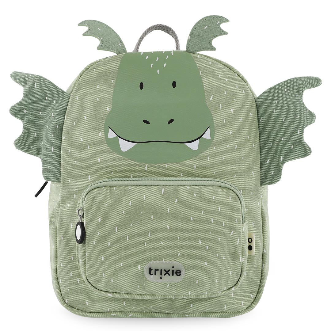 Trixie Schooltas Mr Dragon kinderrugzak met draakontwerp van gerecycled katoen duurzaam en comfortabel