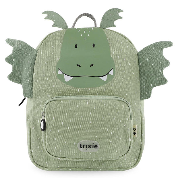 Trixie Schooltas Mr Dragon kinderrugzak met draakontwerp van gerecycled katoen duurzaam en comfortabel